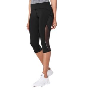 Lululemon Black Luxtreme Sun Runner Cropped Leggings 17" Size 6